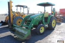 JD 4120 tractor/ loader/ backhoe
