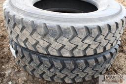 1- Afolus 11R24.5 tire - recaps & 1- Roadmaster 11R24.5 tire - recaps