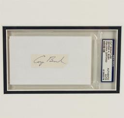 George H. Bush Signed Cut Display PSA Certified