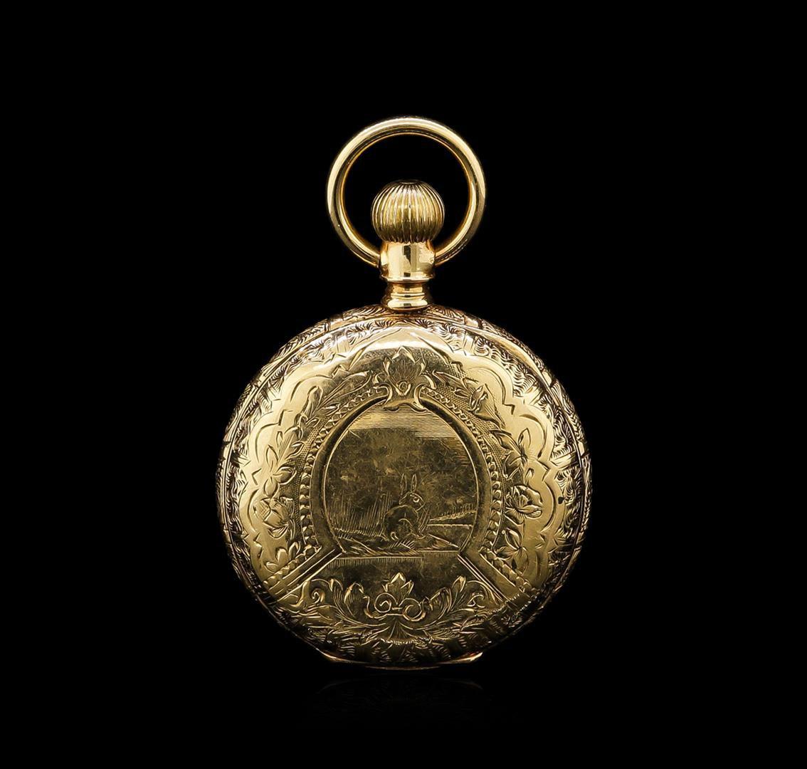 Elgin 14KT Yellow Gold Full Hunter Antique Pocket Watch