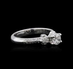 18KT White Gold 0.84 ctw Diamond Ring