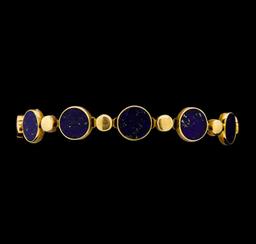 Lapis Lazuli Bracelet - 14KT Rose Gold