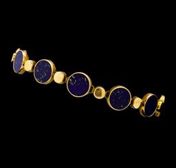 Lapis Lazuli Bracelet - 14KT Rose Gold