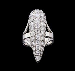 2.73 ctw Diamond Ring - 14KT White Gold