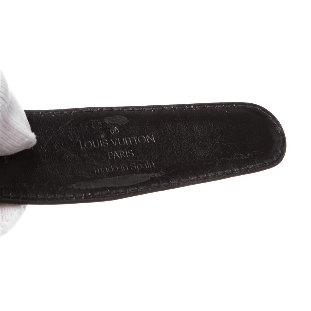 Louis Vuitton Black Epi Leather Classique Belt