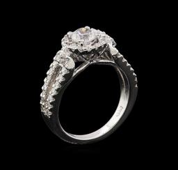 14KT White Gold 1.17 ctw Diamond Ring