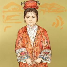 Sun Ming Tsai of Beijing by Hibel (1917-2014)