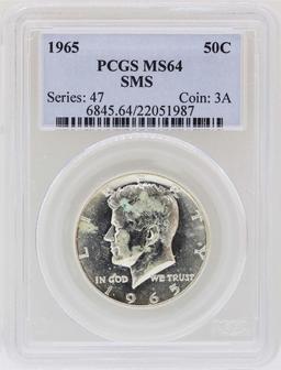 1965 Kennedy Half Dollar Silver Coin PCGS MS64 SMS