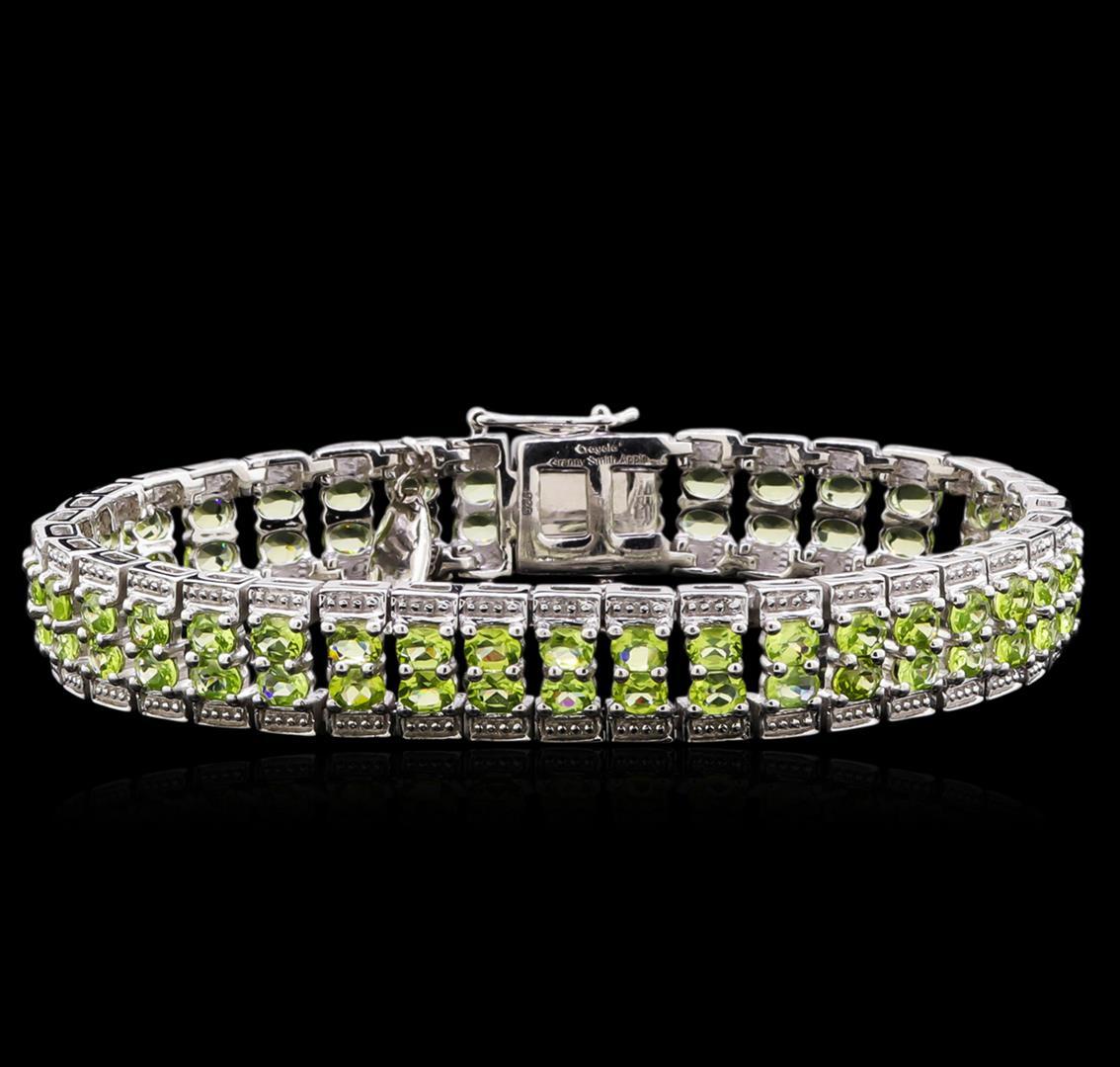 Crayola 12.16 ctw Peridot Bracelet - .925 Silver