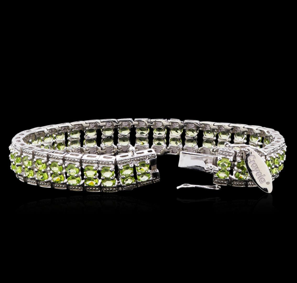 Crayola 12.16 ctw Peridot Bracelet - .925 Silver