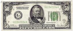 1928A $50 Federal Reserve Note