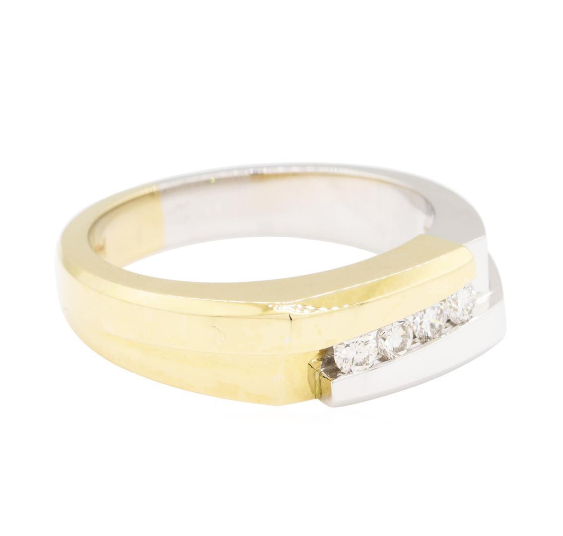 0.30 ctw Diamond Ring - 14KT Yellow and White Gold