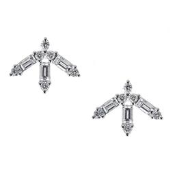 0.5 ctw Diamond Earrings - 18KT White Gold