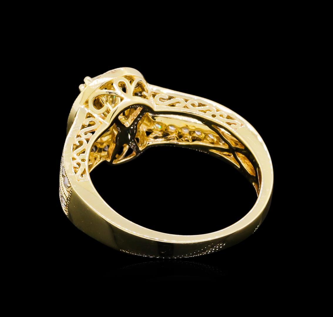 14KT Yellow Gold 0.95 ctw Diamond Unity Ring