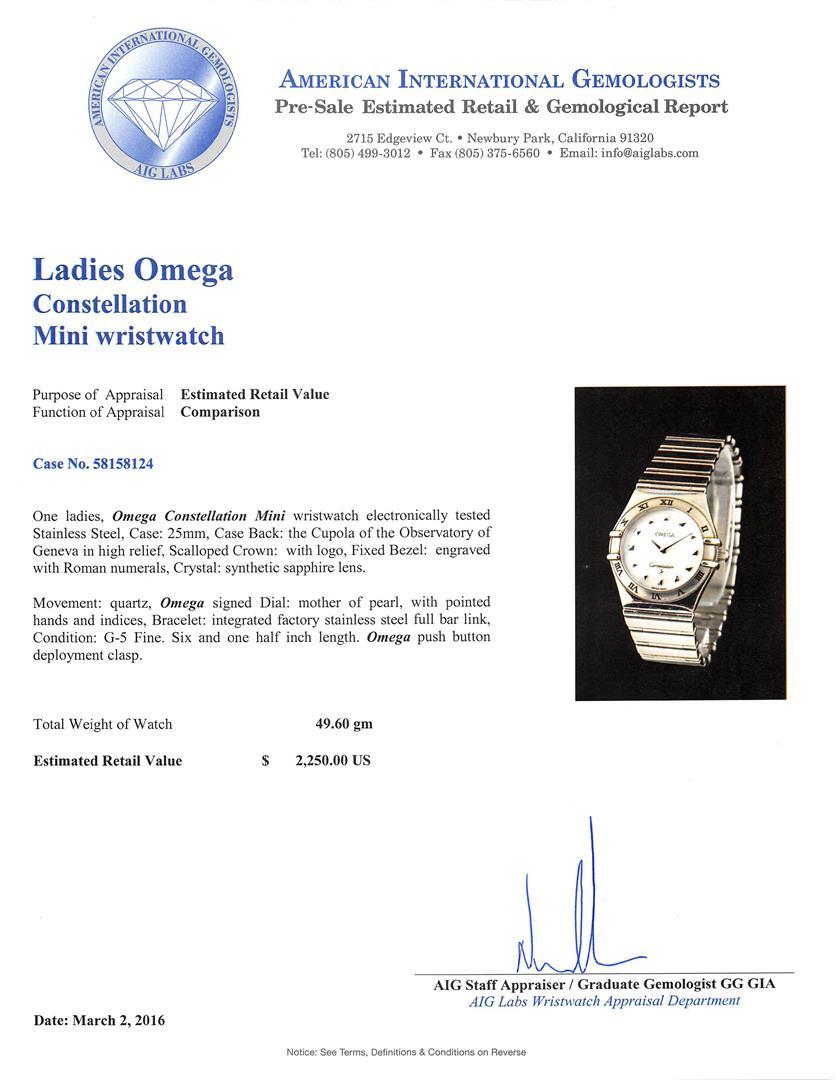 Omega Stainless Steel Constellation Ladies Watch