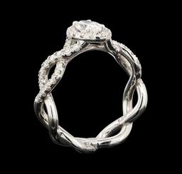 1.14 ctw Diamond Ring - 14KT White Gold