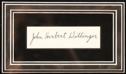 John Dillinger Autographed Bullet Collage