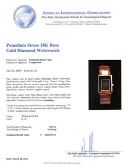 Pomellato Stress 18KT Rose Gold Diamond Watch