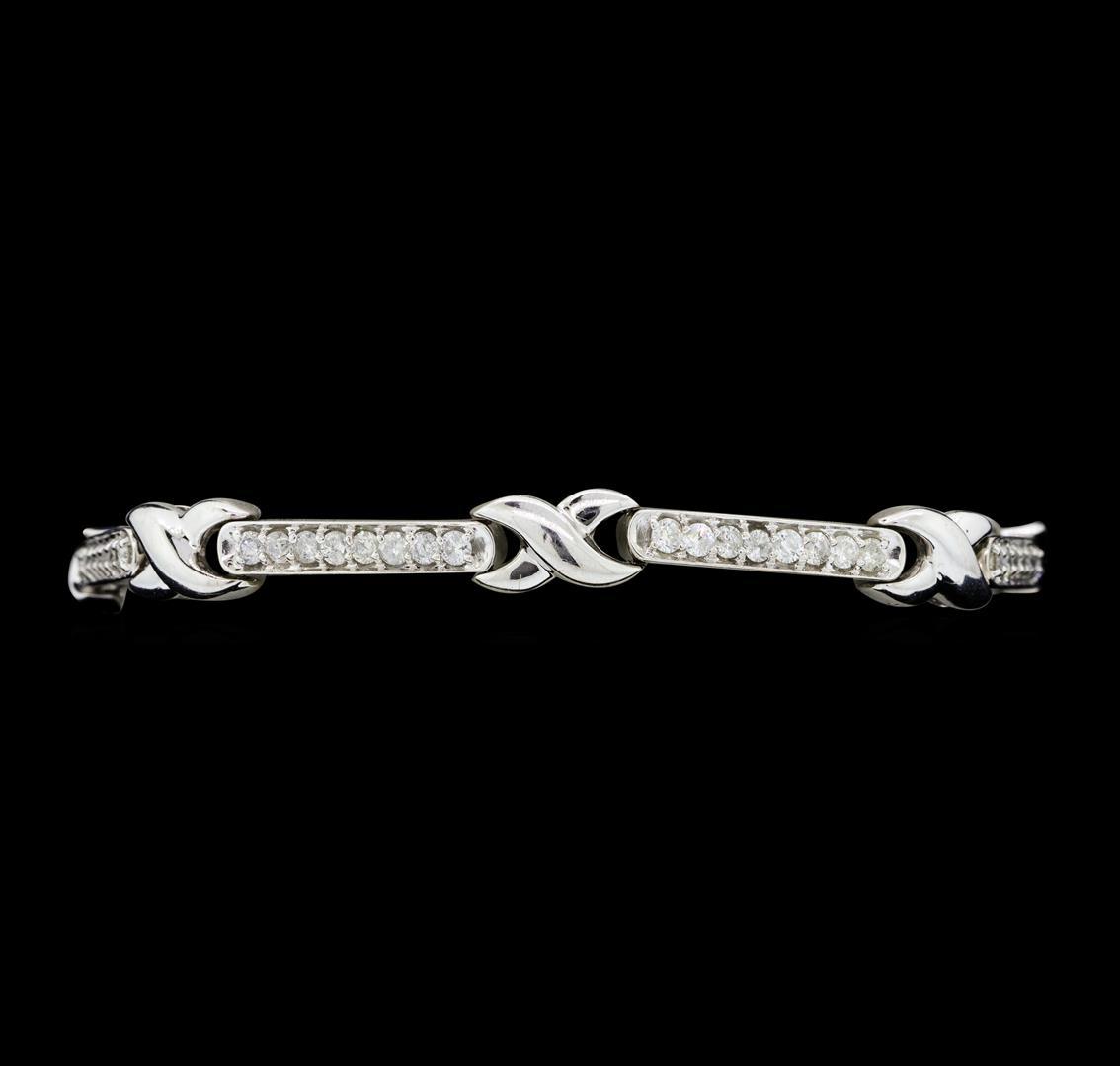 2.10 ctw Diamond Bracelet - 14KT White Gold