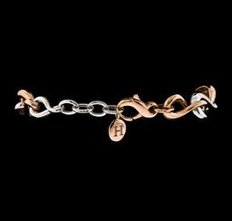 2.36 ctw Diamond Bracelet - 14KT Rose and White Gold