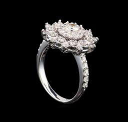 14KT White Gold 0.51 ctw Diamond Ring