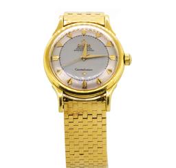Omega Men's Constellation Wristwatch - 18KT Yellow Gold