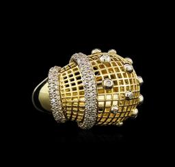 14KT Yellow Gold 0.98 ctw Diamond Ring