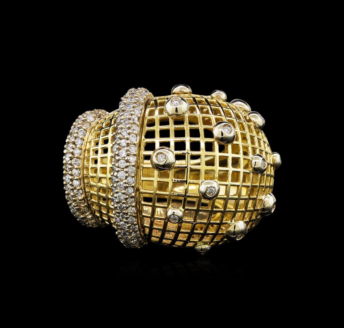 14KT Yellow Gold 0.98 ctw Diamond Ring