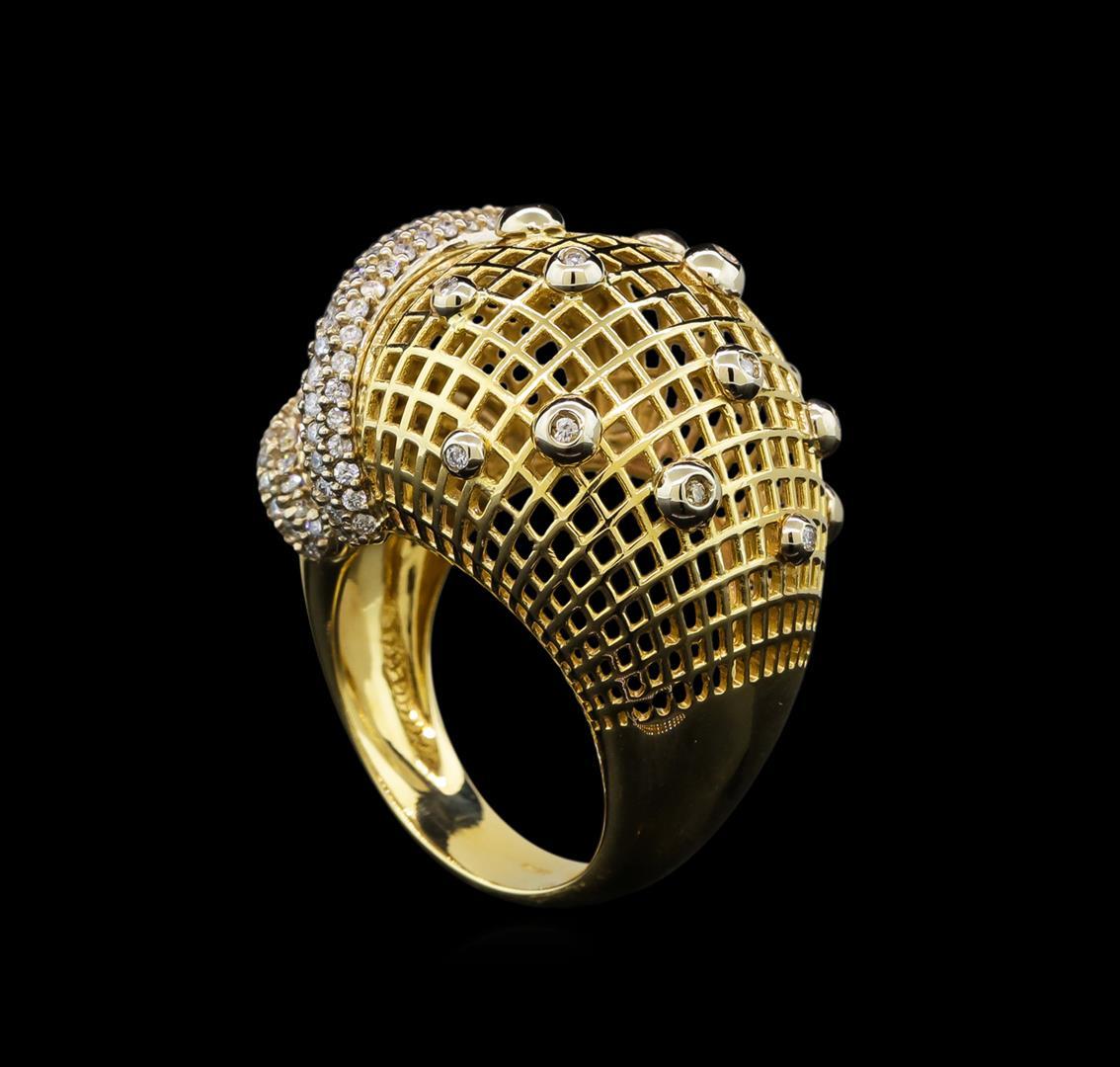 14KT Yellow Gold 0.98 ctw Diamond Ring