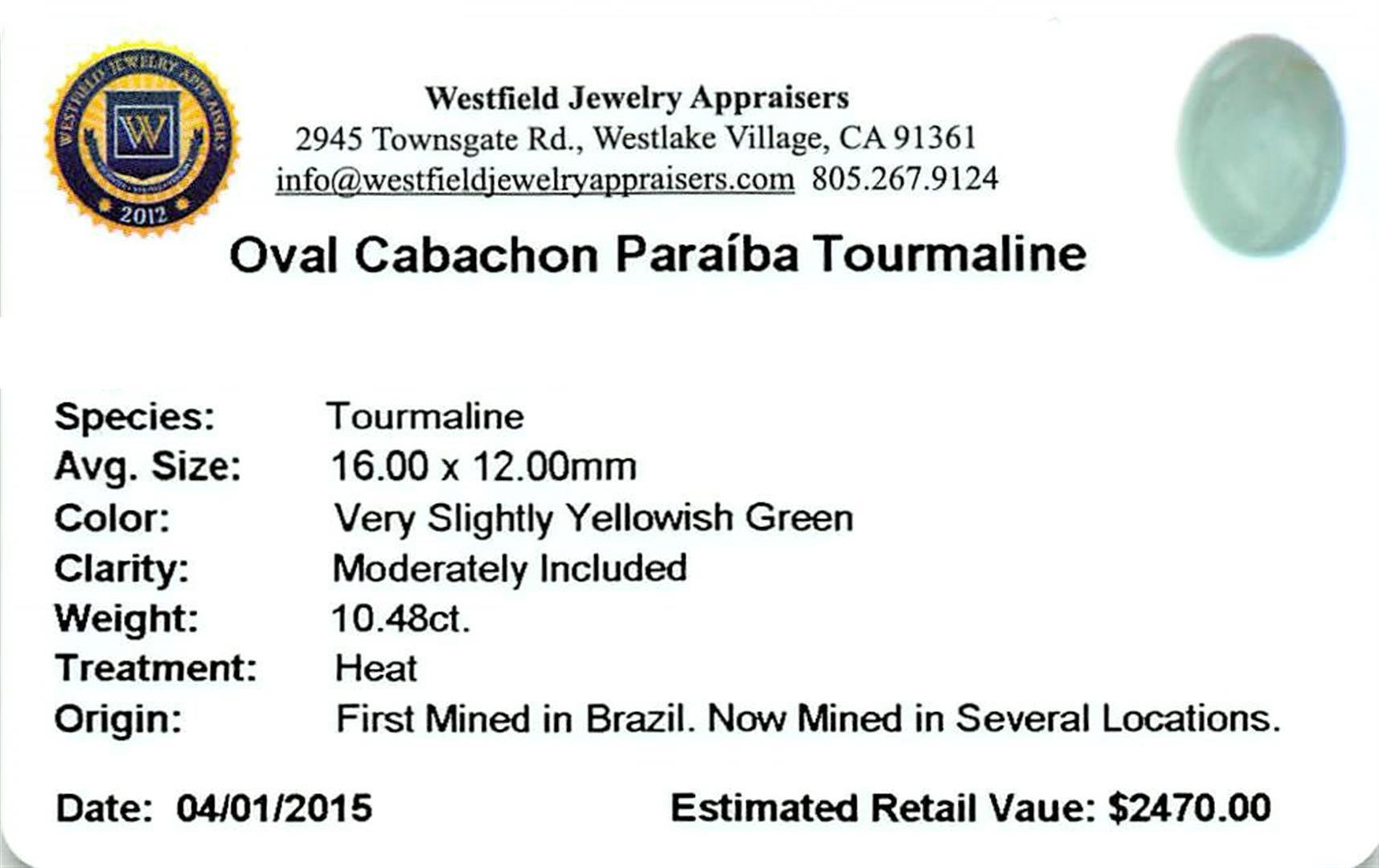 10.47 ctw Cabochon Paraiba Tourmaline Parcel