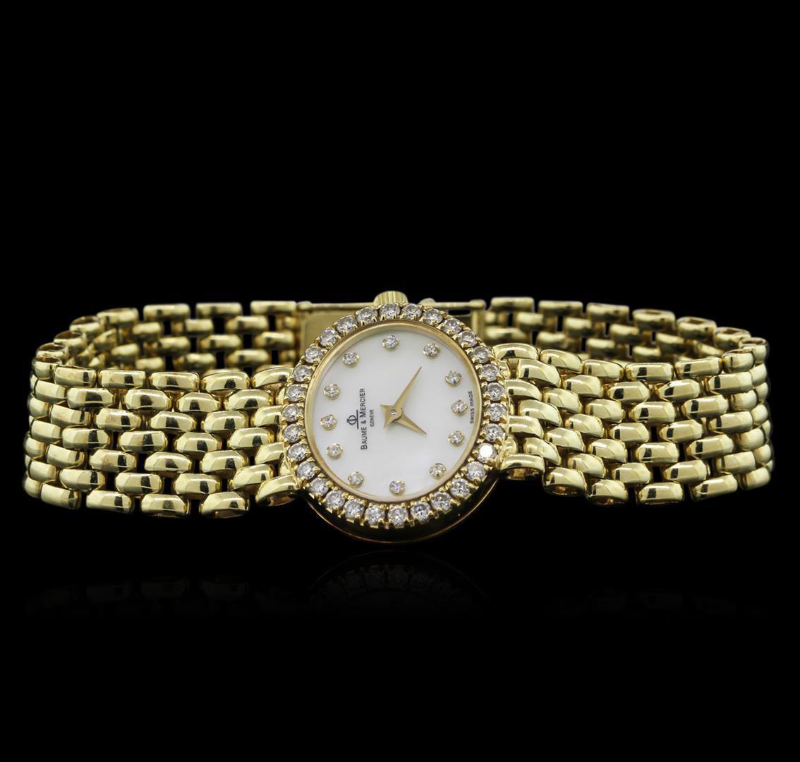 Baume & Mercier 14KT Yellow Gold Diamond Ladies Watch