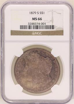 1879-S $1 Morgan Silver Dollar Coin NGC MS66