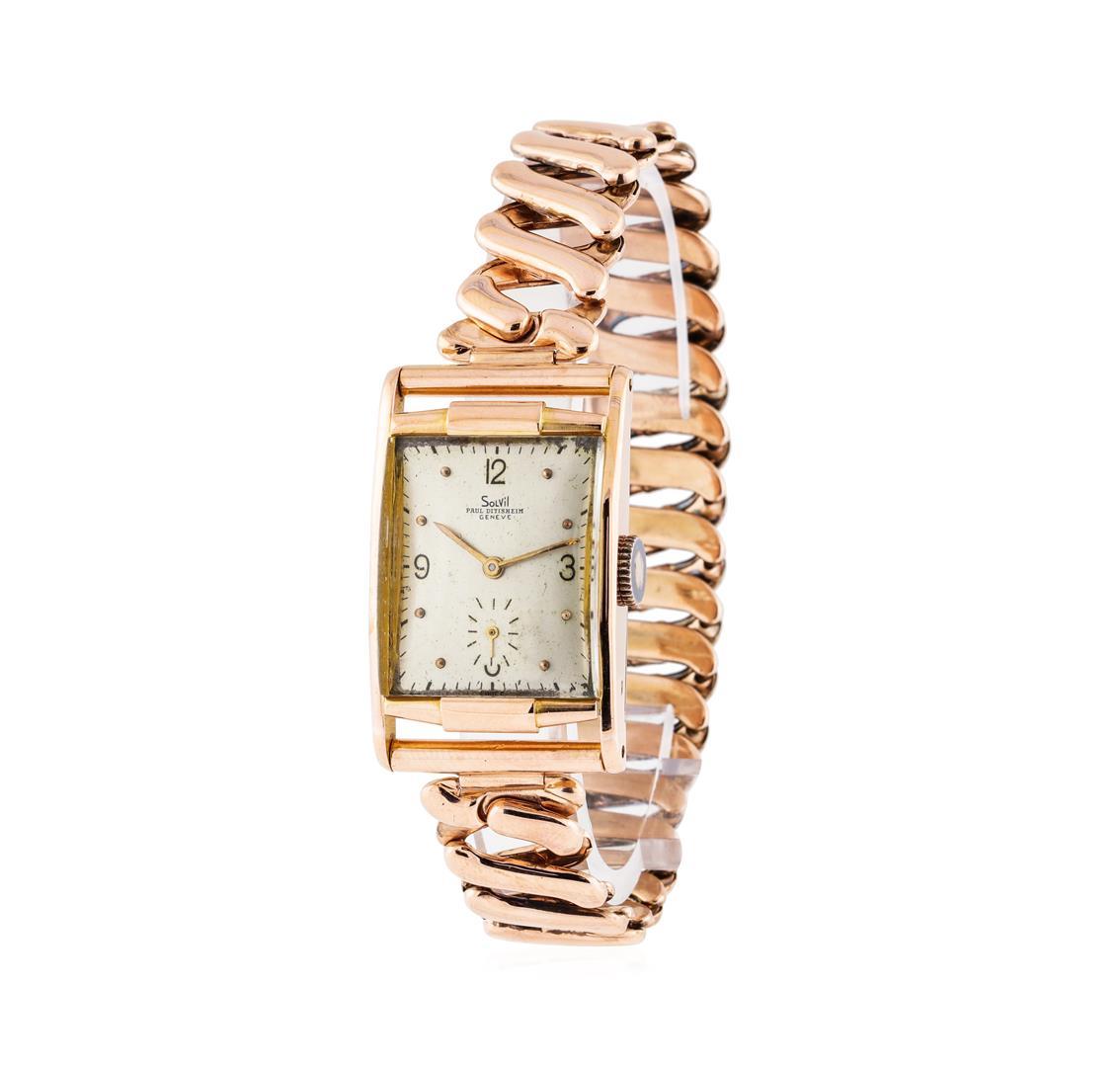 Solvil Paul Ditisheim Wrist Watch - 14KT Rose Gold
