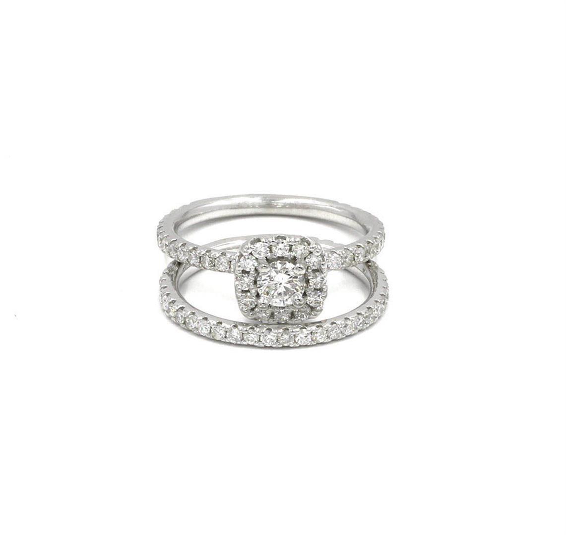 1.27 ctw Diamond Ring - 14KT White Gold