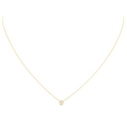 0.14 ctw Diamond Necklace - 14KT Yellow Gold