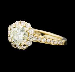 1.72 ctw Diamond Ring - 14KT Yellow Gold