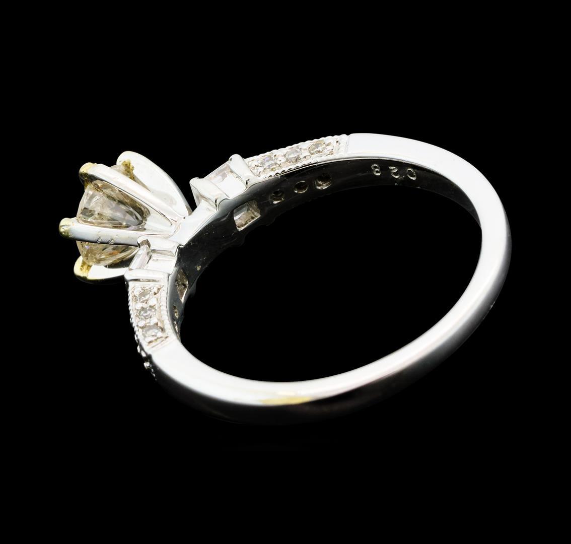 1.01 ctw Diamond Ring - 18KT Yellow And White Gold