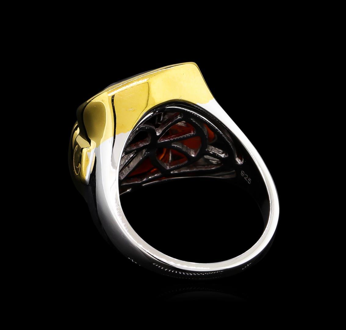 Crayola 10.90 ctw Garnet Ring - .925 Silver