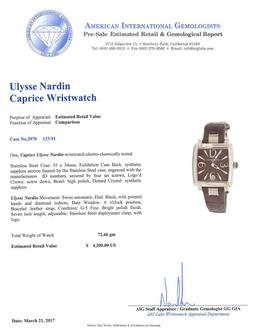 Caprice Ulysse Nardin Wristwatch