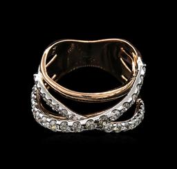 1.44 ctw Diamond Ring - 14KT Rose Gold