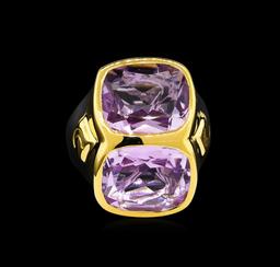 Crayola 8.90 ctw Pink Amethyst Ring - .925 Silver