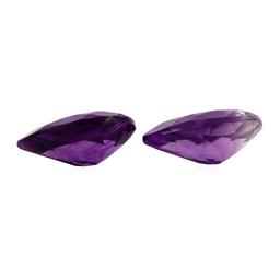 12.75 ctw. Natural Pear Cut Amethyst Parcel of Two