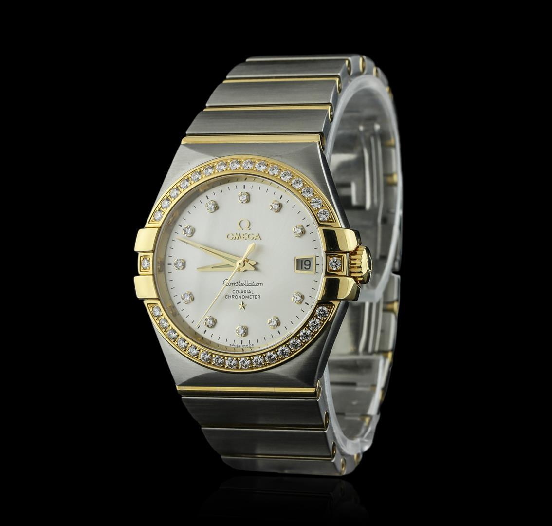 Omega 18KT Two-Tone 1.02 ctw Constellation Mens Watch