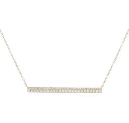 0.3 ctw Diamond Necklace - 14KT White Gold