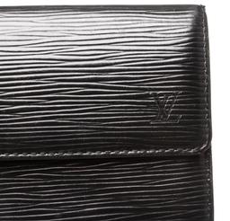 Louis Vuitton Black Epi Leather Sarah Long Wallet