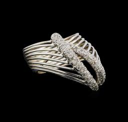 14KT White Gold 0.50 ctw Diamond Ring