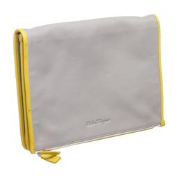 Salvatore Ferragamo Gray Multicolor Leather Document Holder