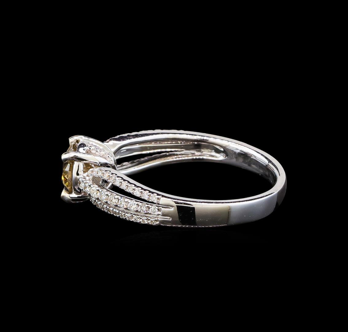 1.01 ctw Brown Diamond Ring - 18KT White Gold