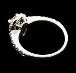 1.71 ctw Diamond Ring - 14KT Rose And White Gold