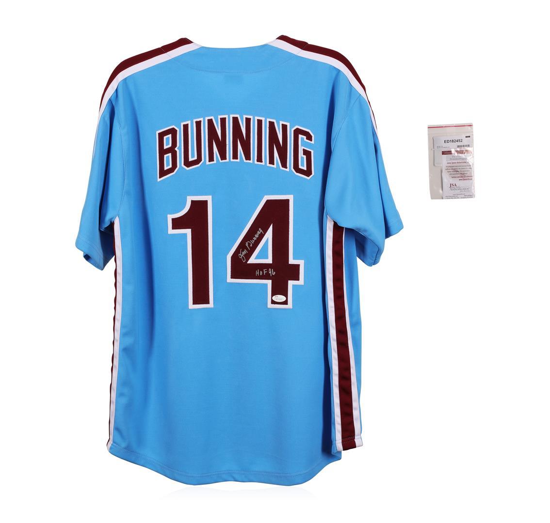 Philadelphia Phillies Jim Bunning Autographed  Jersey